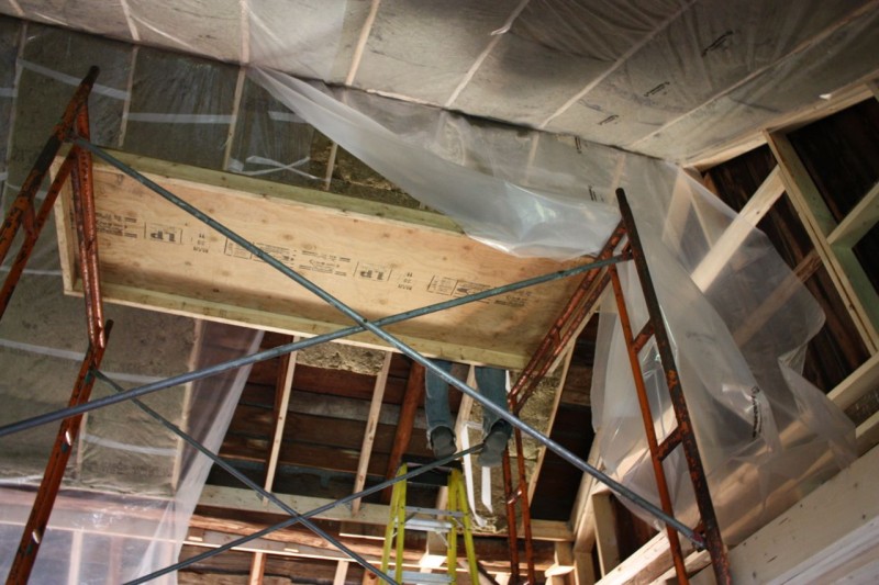 Insulating the ceiling