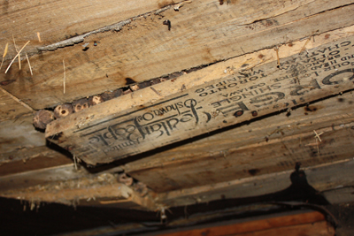 Walnuts in the ceiling