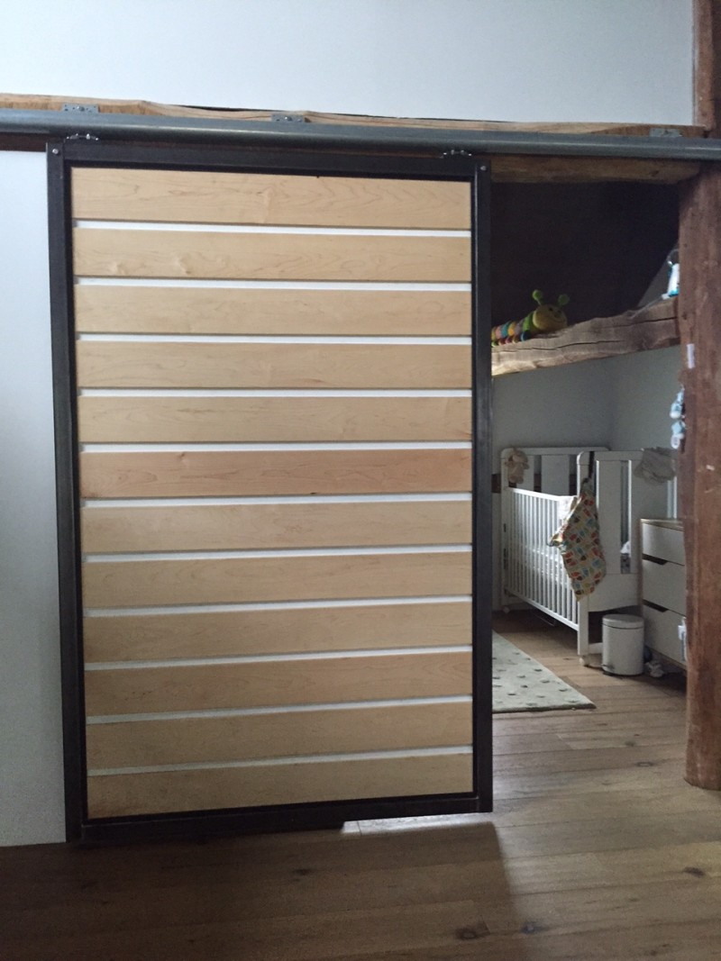 Finished sliding door