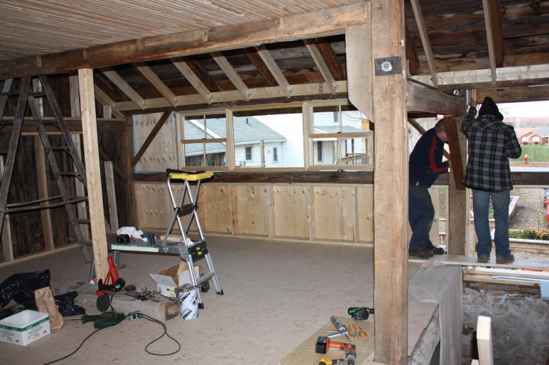 Installing-the-stairwell-window